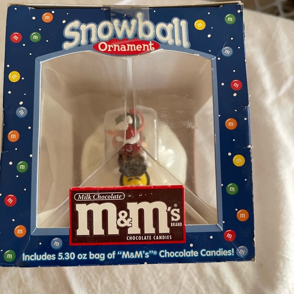 intage M&M's Ornament - 2001 Snowball Red & Yellow M&M Characters - NEW In Box. - Picture 2 of 7